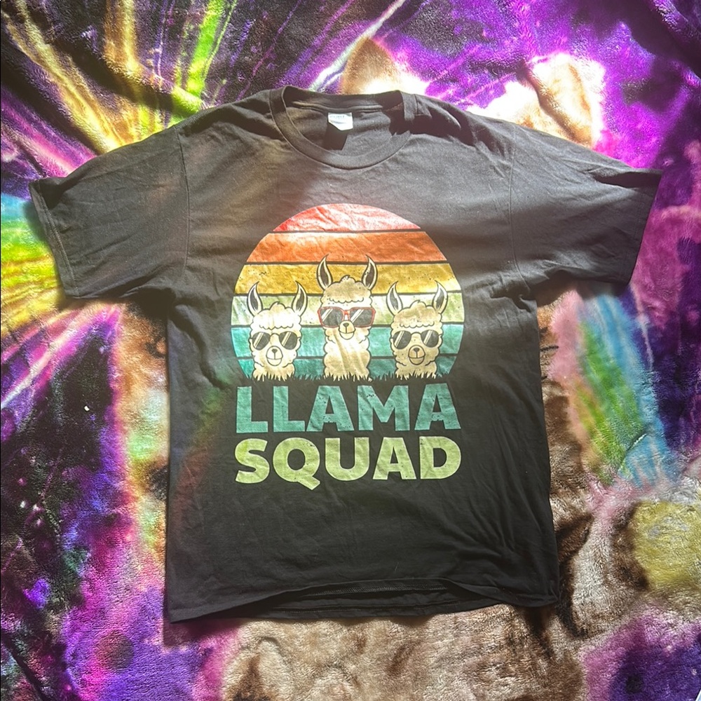 🦙Llama Squad Graphic T-Shirt - Black🦙